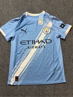 NWT$80 Puma Manchester City Home Youth Size large Soccer Jersey 2025/2026